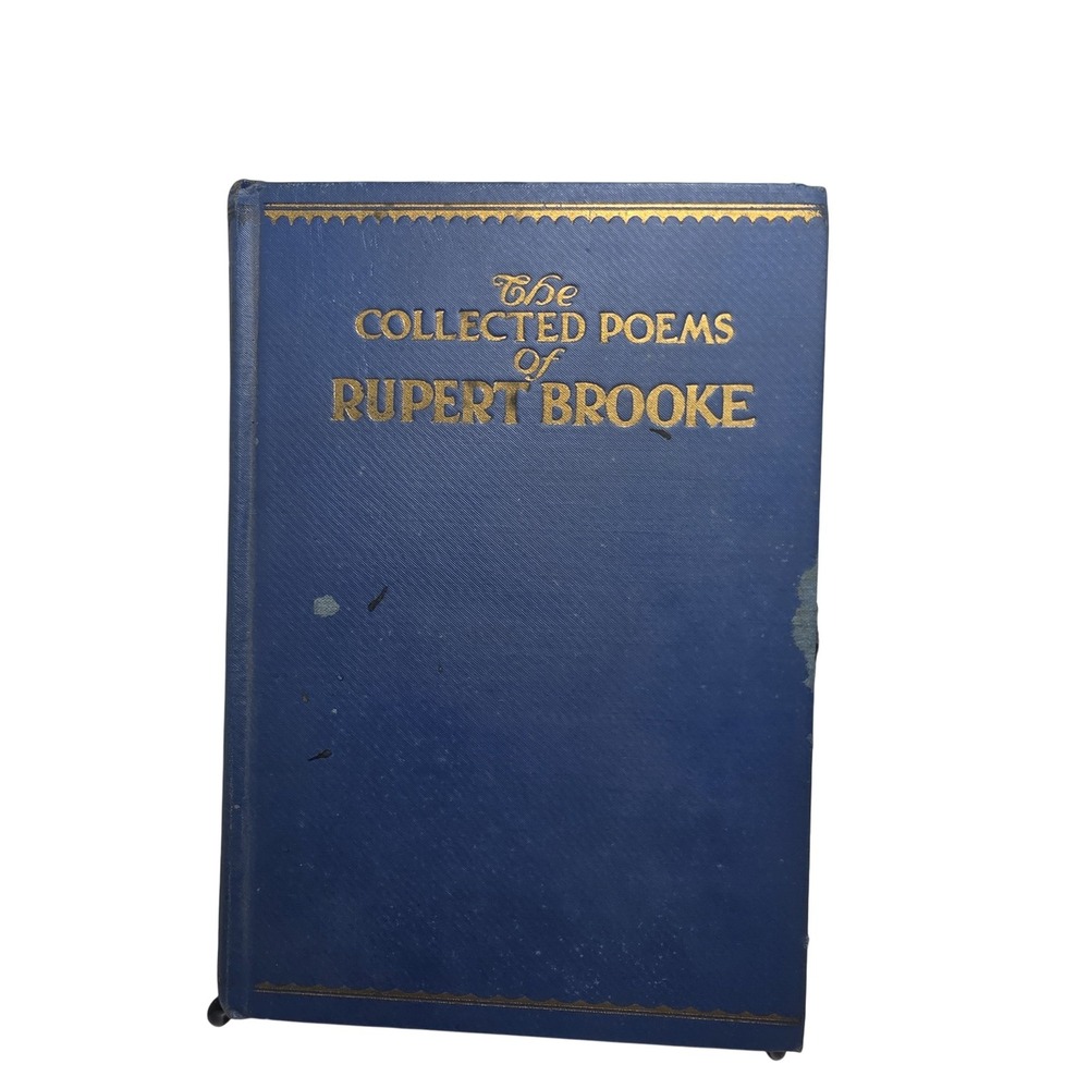 Vintage The Collected Poems of Rupert Brooke Hardcover 1929 Poetry Woodberry